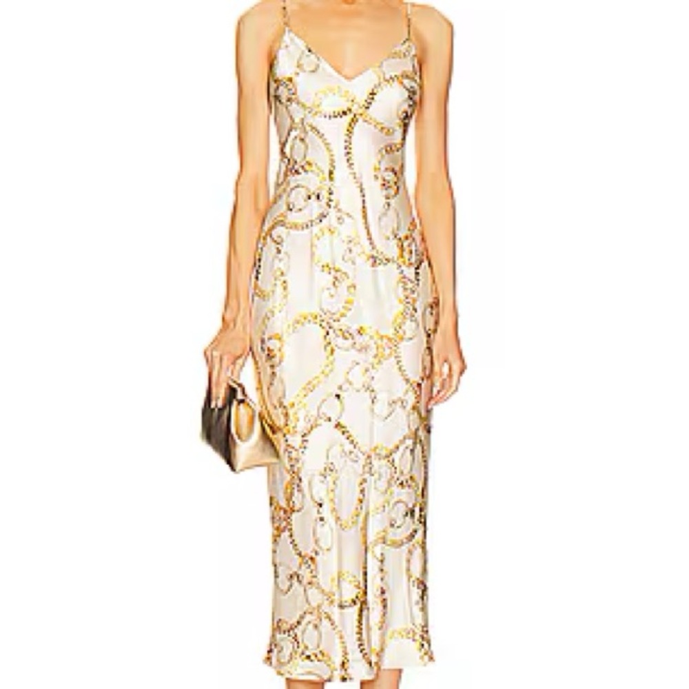 L’agence Seridie Silk Slip Dress